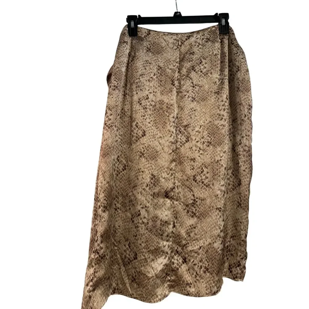 Y2K Snakeskin Wrap Skirt